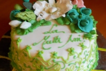 Tort dantelat verde/Green laced cake
